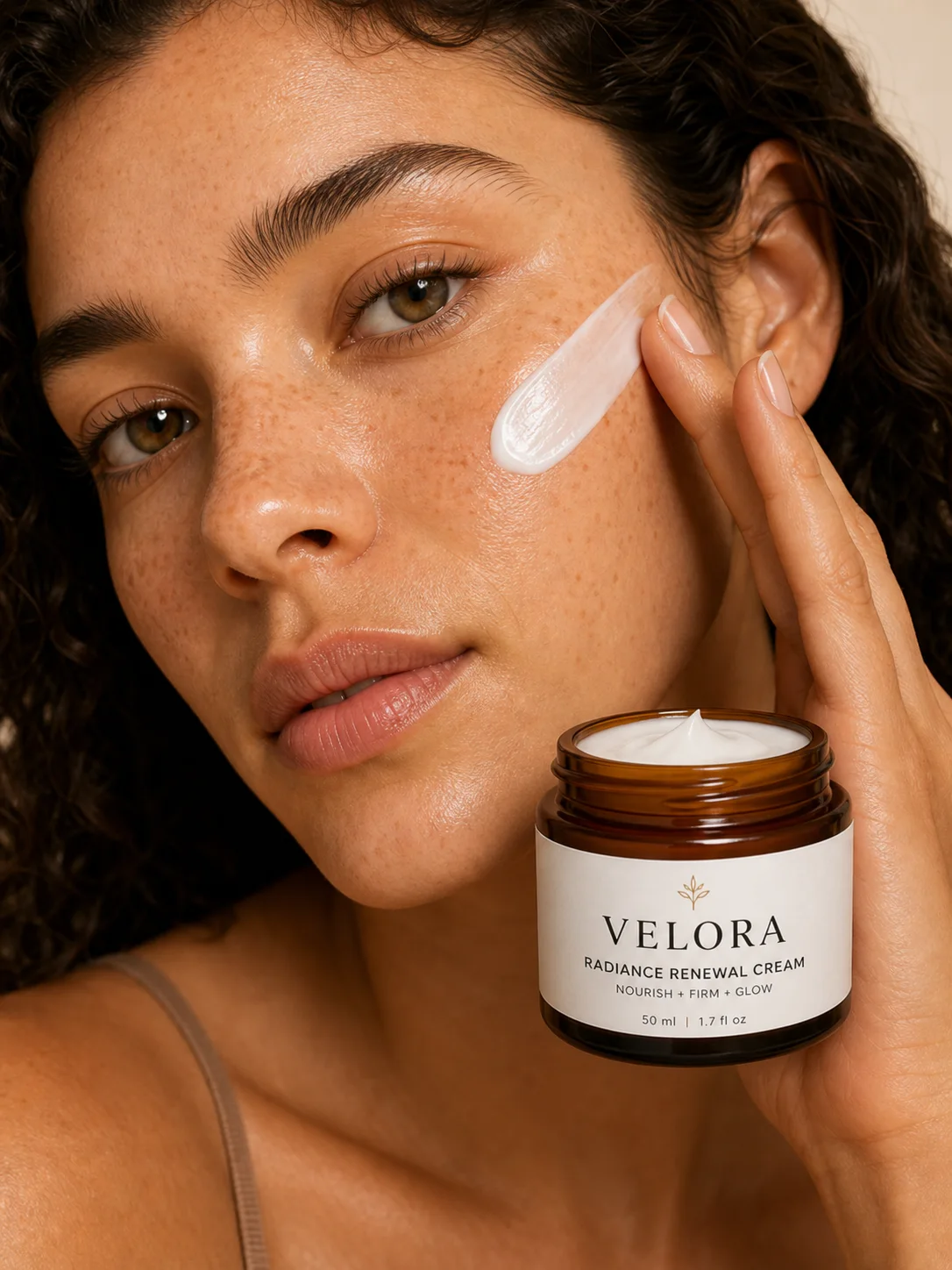 Winning Velora skincare ad used as the original control